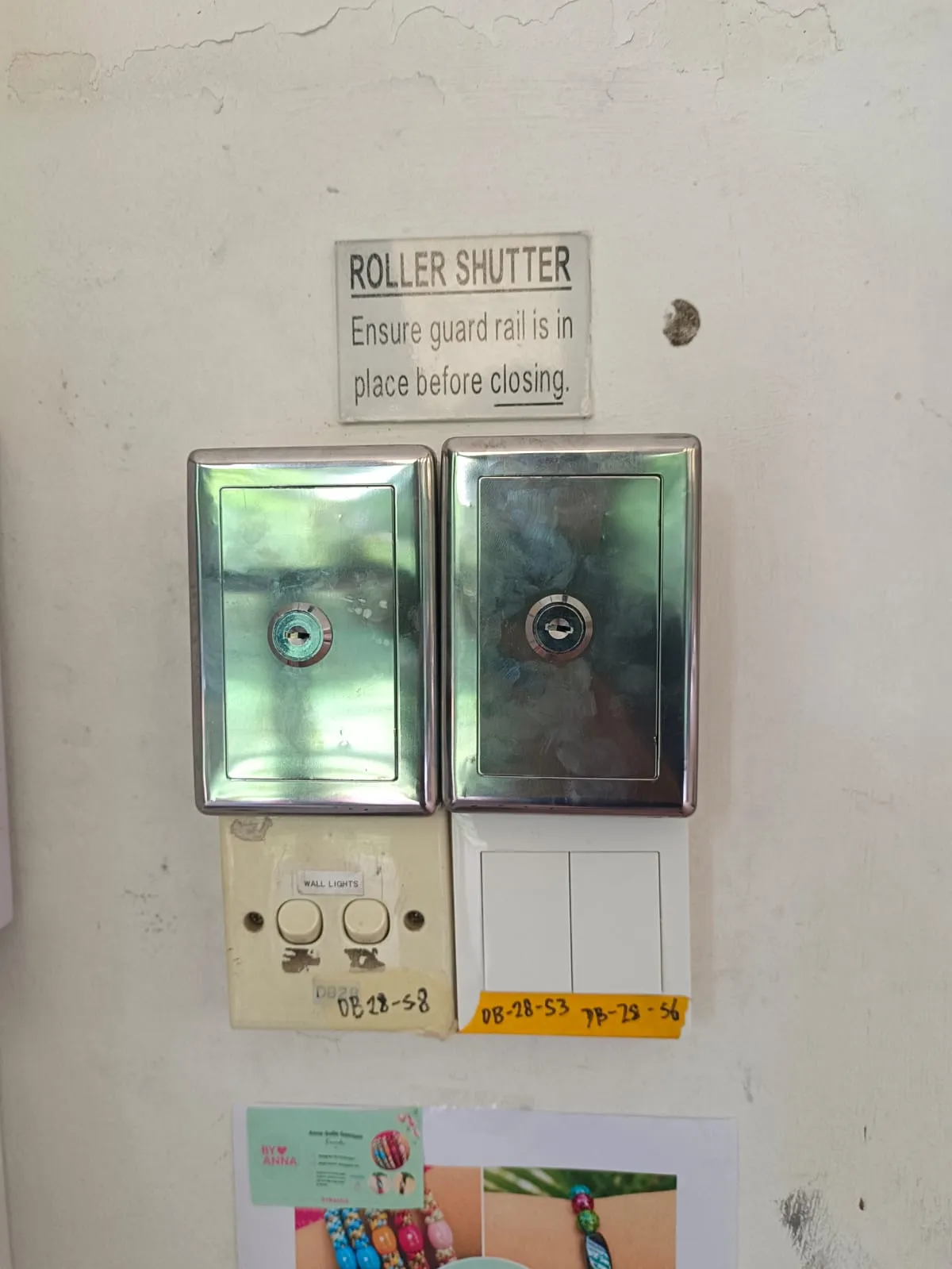 Commercial Roller Shutter Switch Box & Key Control Replacement at Hollandse Club, Singapore Project Image in Singapore - Roller Shutter Specialist
