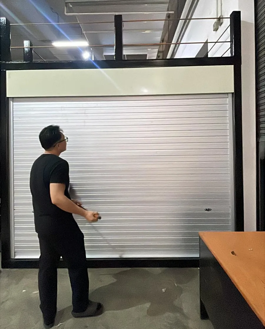 Manual Aluminium Roller Shutter Installation at Sunview Road, Singapore Project Image in Singapore - Roller Shutter Specialist