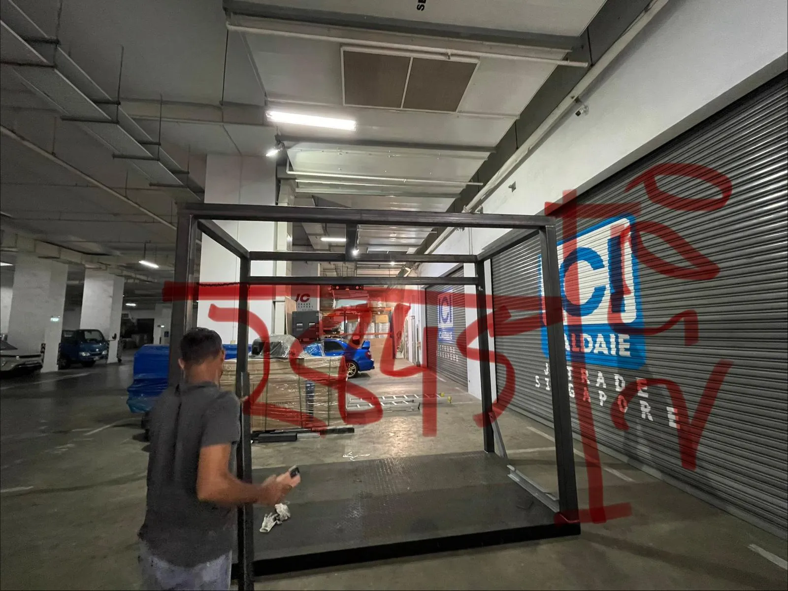 Emergency Stuck Manual Roller Shutter Repair at Ubi Avenue, Singapore - Roller Shutter Project in Singapore