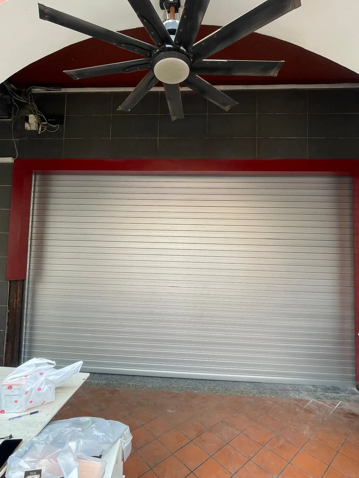 Motorised Aluminium Roller Shutter Installation at Serangoon Road, Singapore - Roller Shutter Project in Singapore