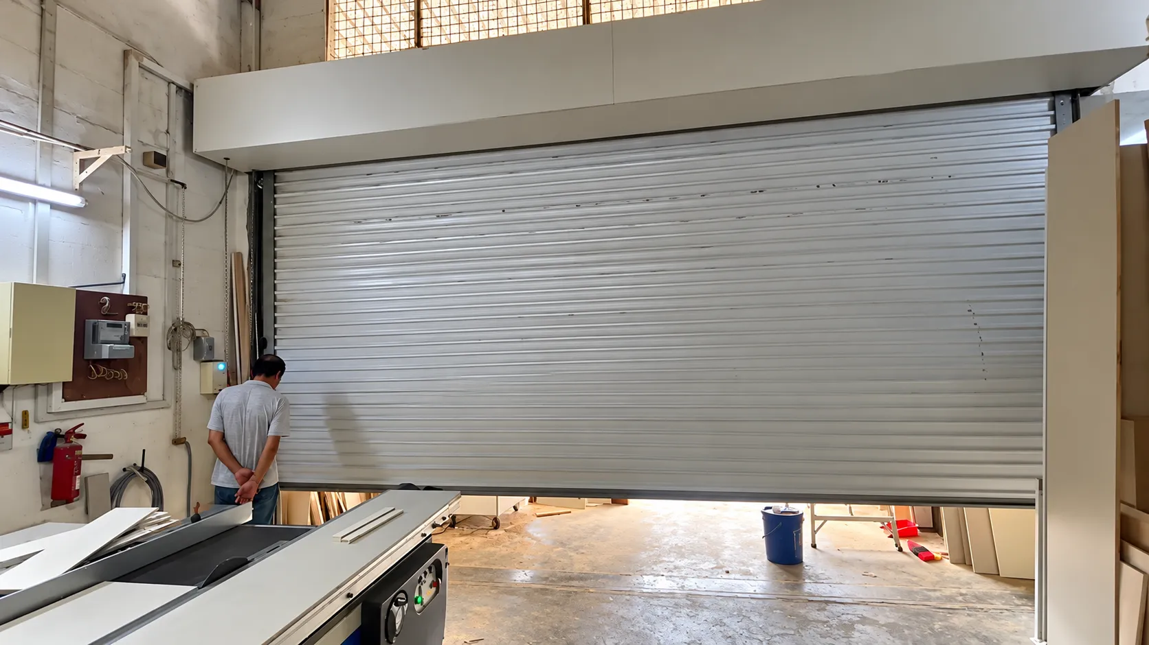 Industrial Roller Shutter Manual Chain & Brake Repair at Ang Mo Kio, Singapore - Roller Shutter Project in Singapore